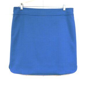 Ann Taylor 16 Wool Blend Skirt Bright Blue Solid